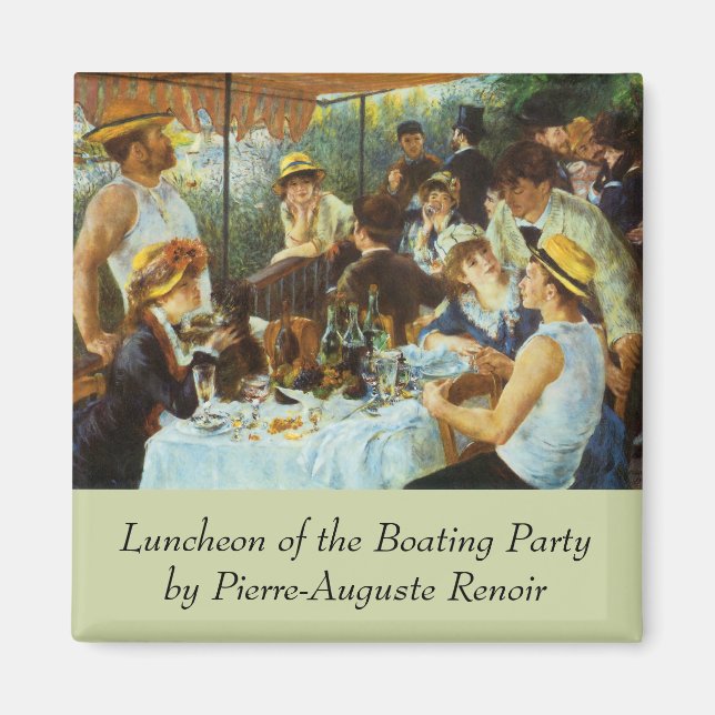 Luncheon of the Boating Party by Pierre Renoir Magnet (Front)