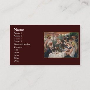 Luncheon of the Boating Party by Renoir Business Card