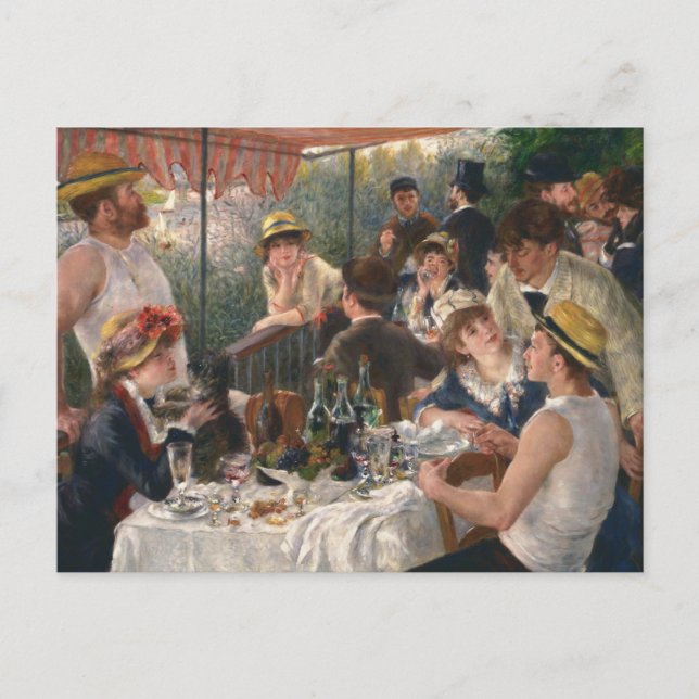 Luncheon of the Boating Party by Renoir Postcard (Front)
