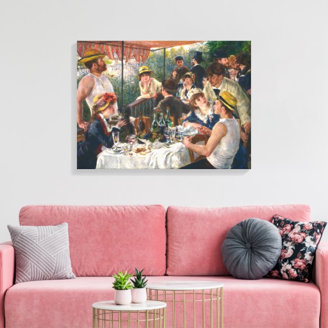 Luncheon of the Boating Party | Renoir | Canvas Print (Insitu(LivingRoom))