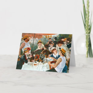 Luncheon of the Boating Party, Renoir Card