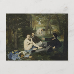 Luncheon on the Grass by Edouard Manet Postcard