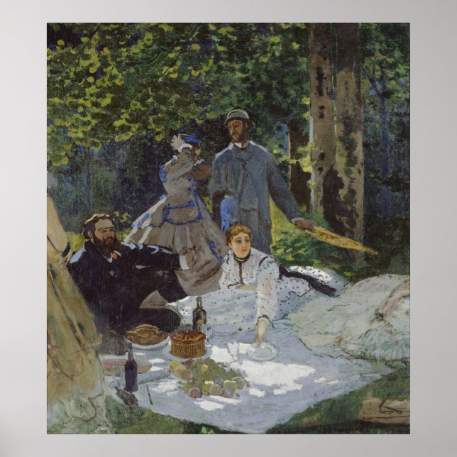 Luncheon on the Grass, Central panel (1865) Poster (Front)