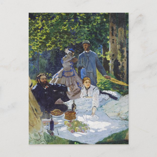 Luncheon on the Grass, Centre Panel Claude Monet Postcard (Front)