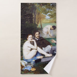 Luncheon on the Grass, Manet Bath Towel