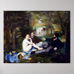 Luncheon on the Grass, Manet Poster