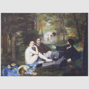 Luncheon on the Grass, Manet Tissue Paper