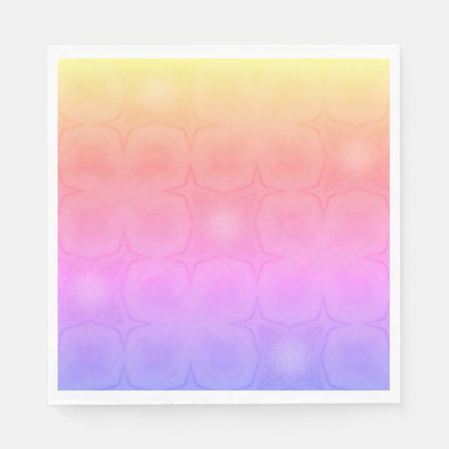 Luncheon Paper Napkins in pink purple yellow (Front)