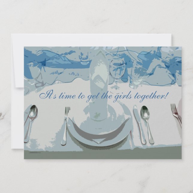 Luncheon Setting Invitation (Front)