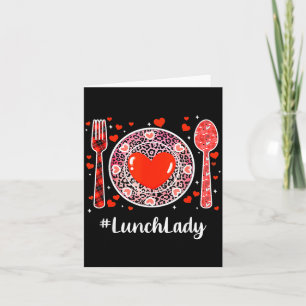 #lunchlady Lunch Lady Women Matching Happy Valenti Card
