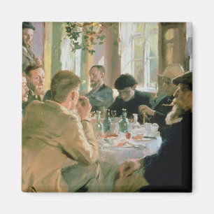 Lunchtime, 1883 magnet