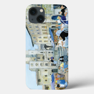 Lunchtime in a Market Square Tuscany iPhone 13 Case