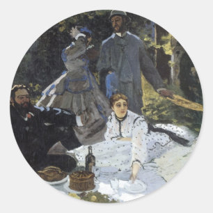 Lunchtime on the Grass Classic Round Sticker