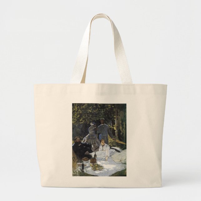 Lunchtime on the Grass Large Tote Bag (Front)
