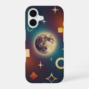 Lune Flottante Vintage iPhone 16 Case