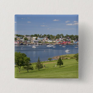 Lunenberg, Nova Scotia, Canada. 15 Cm Square Badge