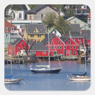 Lunenberg, Nova Scotia, Canada. 3 Square Sticker
