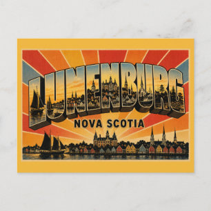 Lunenburg Nova Scotia UNESCO Port Town Postcard