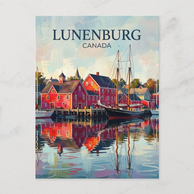 Lunenburg Old Town Canada Postcard (Front)