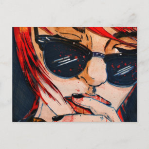 Lunettes Noires Postcard