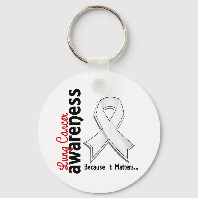 Lung Cancer Awareness 5 Key Ring (Front)