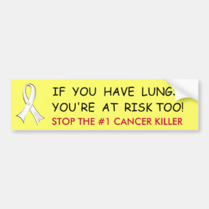 Lung Cancer Awareness Bumper Sticker