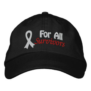 Lung Cancer Awareness For All Survivors Embroidered Hat