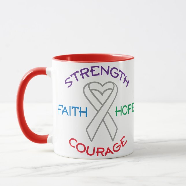 Lung Cancer Awareness Mug (Left)
