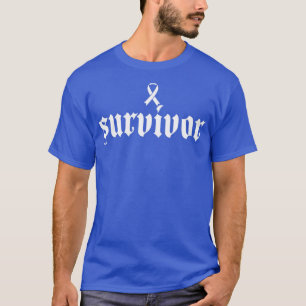 Lung Cancer Awareness Survivor White Ribbon Gift2 T-Shirt