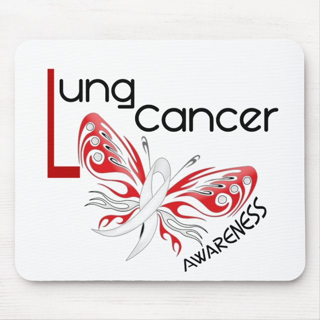 Lung Cancer BUTTERFLY 3.1 Mouse Pad (Front)