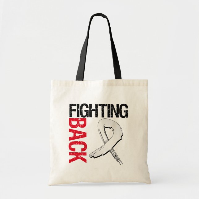 Lung Cancer Fighting Back Tote Bag (Front)