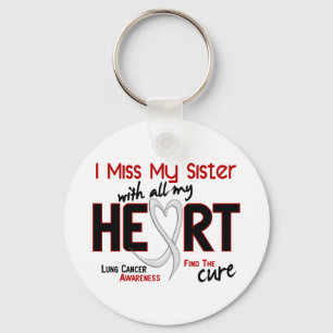 Lung Cancer I Miss My Sister Key Ring