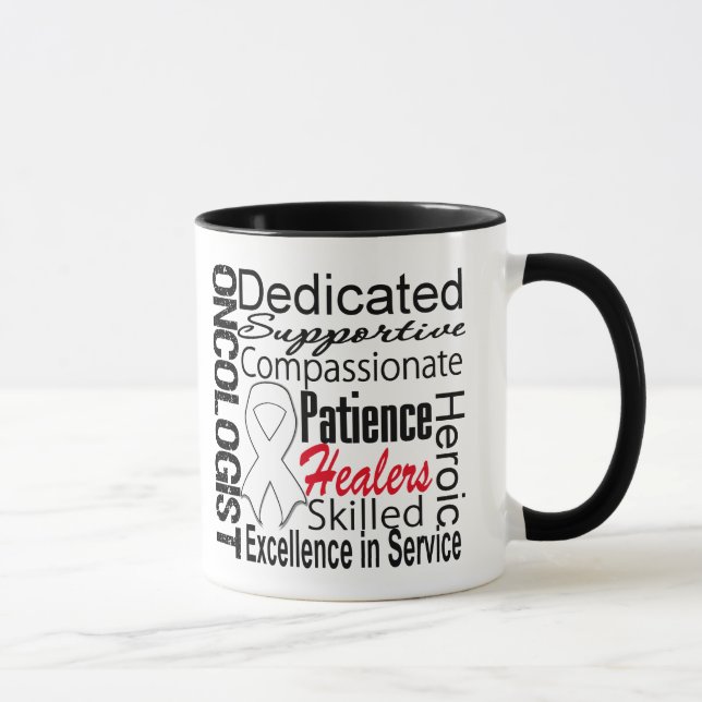 Lung Cancer Oncologist Collage Mug (Right)
