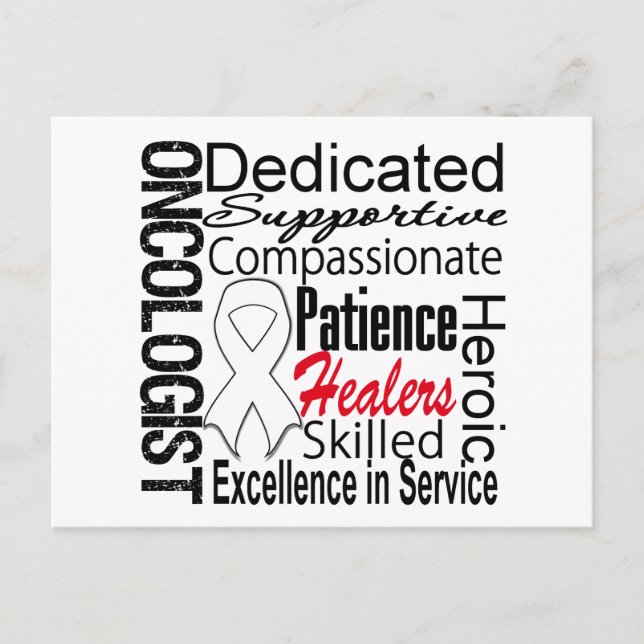 Lung Cancer Oncologist Collage Postcard (Front)