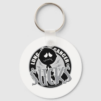 Lung Cancer Sucks Key Ring