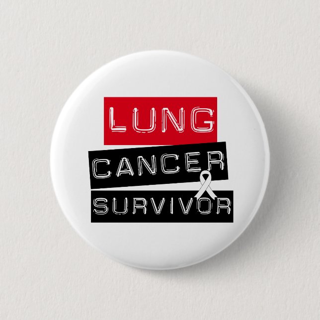 Lung Cancer Survivor 6 Cm Round Badge (Front)