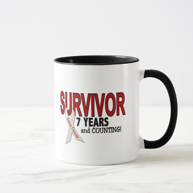 Lung Cancer Survivor 7 Years Mug (Right)