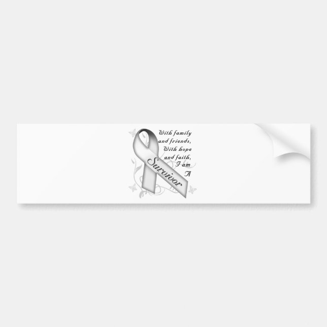 Lung Cancer Survivor Bumper Sticker (Front)