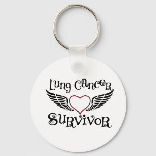Lung Cancer Survivor Key Ring