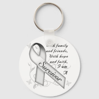 Lung Cancer Survivor Key Ring