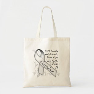 Lung Cancer Survivor Tote Bag