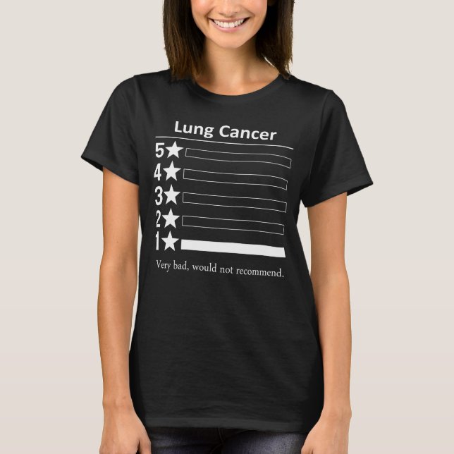 Lung Cancer Very bad, would not recommend. T-Shirt (Front)