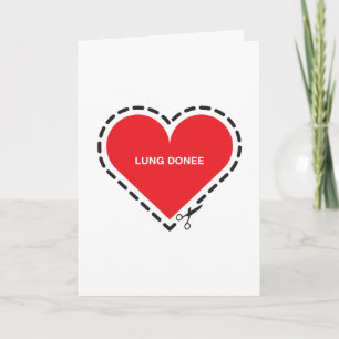 Lung Donee 'Get well soon' Card