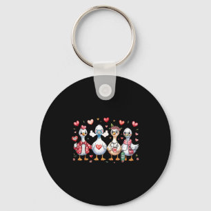 Lung Squad Resratory Therast Silly Goose Valentine Key Ring