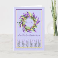Lung Transplant Surgery Card, Get Well in Laventer