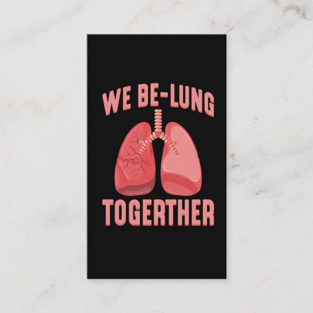 Lung Transplant Surgery Recovery Get Well Soon Business Card (Front)