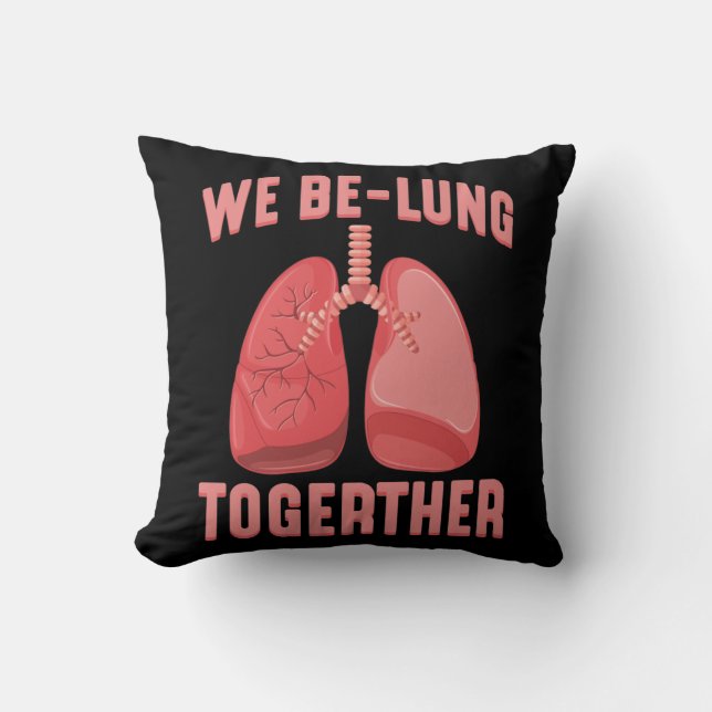 Lung Transplant Surgery Recovery Get Well Soon Cushion (Front)