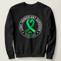 Lung Transplant Survivor Green Ribbon Custom
