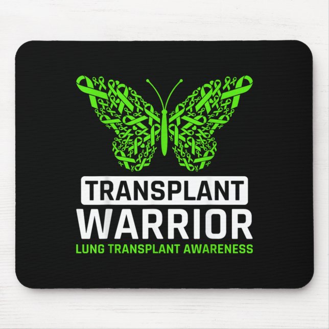 Lung Transplant Survivor Warrior Lung Organ Mouse Pad (Front)