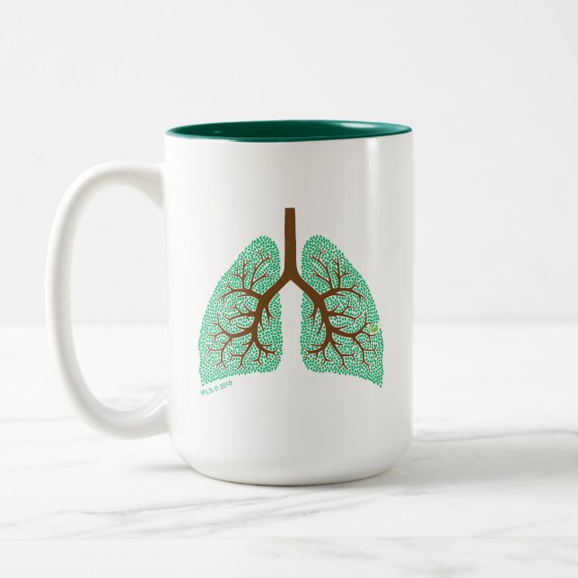 Lung Tree Two-Tone Coffee Mug (Left)